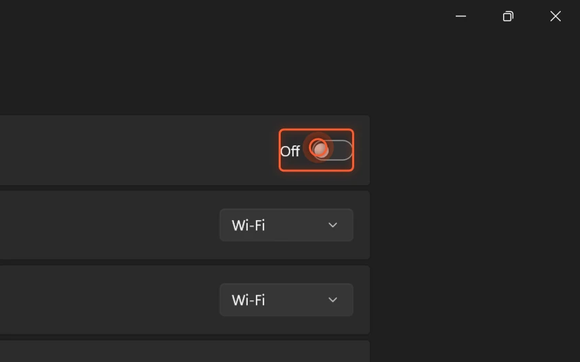 Step 6 — zoomed to the Mobile hotspot toggle, outlined and marked.